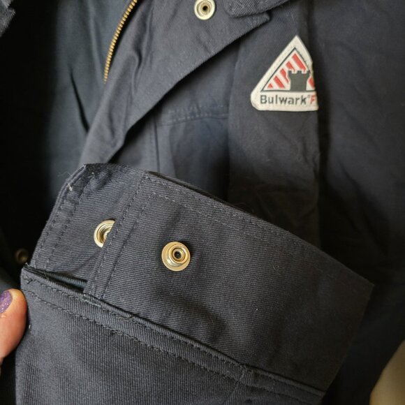 Bulwark FR Men’s Flame Resistant Jacket 4XL Comfortouch Workwear Welding, Fire - Picture 5 of 7